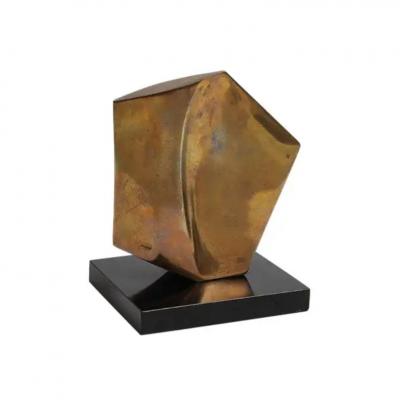  Robert Helsmoortel Robert Helsmoortel Bronze Sculpture Abstract Biomorphic Signed