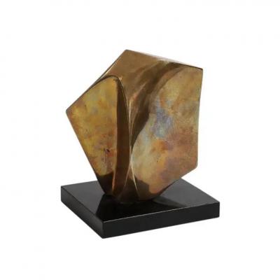  Robert Helsmoortel Robert Helsmoortel Bronze Sculpture Abstract Biomorphic Signed