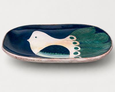  Robert Jean Cloutier Large decorative dish by Robert et Jean Cloutier Paris France circa 1960