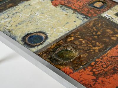  Robert Jean Cloutier Robert and Jean Cloutier ceramic steel coffee table 1950s