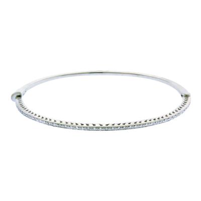  Roberto Coin ROBERTO COIN DIAMOND HINGE BANGLE BRACELET