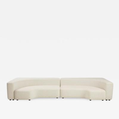  Roberto Pamio Noti Massari Renato Toso Ivory Boucle Sofa Attributed to Pamio Massari Toso for Stillwood Italy 1960