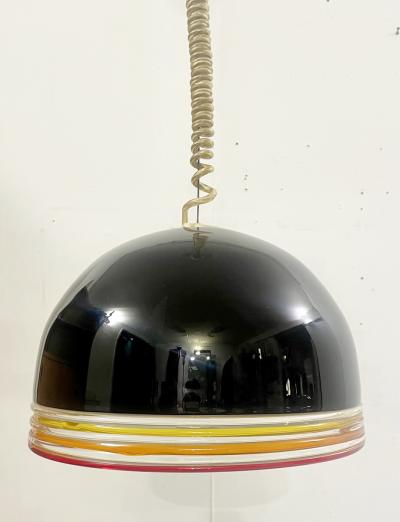  Roberto Pamio Noti Massari Renato Toso Pair of Mid Century Murano Glass Suspension Lights by Roberto Pamio