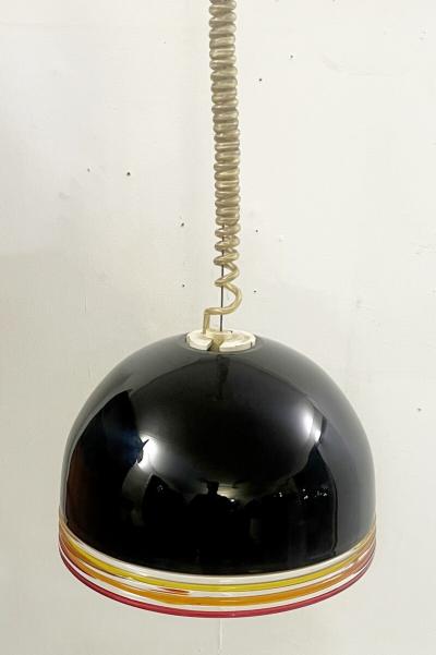  Roberto Pamio Noti Massari Renato Toso Pair of Mid Century Murano Glass Suspension Lights by Roberto Pamio