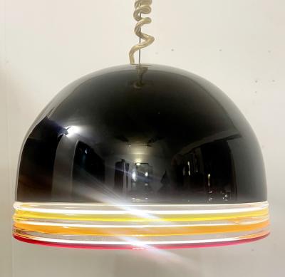  Roberto Pamio Noti Massari Renato Toso Pair of Mid Century Murano Glass Suspension Lights by Roberto Pamio
