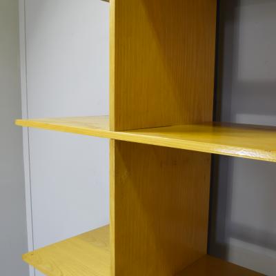  Roberto Pamio Noti Massari Renato Toso Roberto Pamio Renato Toso for Stilwood Grid Bookcase Ash and Black Lacquer 70s