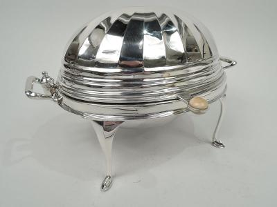  Roberts Belk Ltd English Classical Sterling Silver Bun Warmer 1927