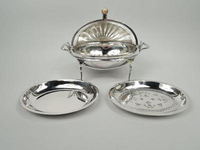  Roberts Belk Ltd English Classical Sterling Silver Bun Warmer 1927