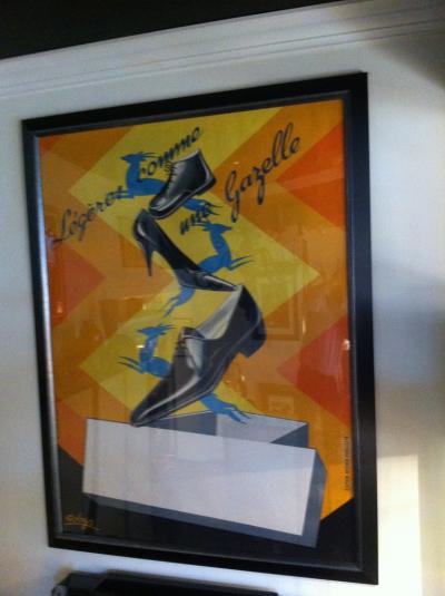  Robys Gazelle French Shoe Poster Signed Robys