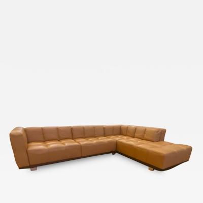 Roche Bobois Modern Tan Leather Sectional Sofa By - Modern Tan Leather Sectional Sofa Roche Bobois Modern Tan Leather Sectional Sofa By - Modern Tan Leather Sectional Sofa