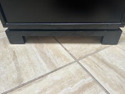  Roche Bobois POST MODERN BLACK LACQUERED NIGHTSTANDS BY PIERRE CARDIN FOR ROCHE BOBOIS