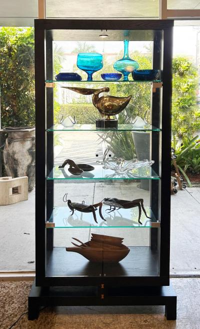  Roche Bobois Roche Bobois China Display Cabinet Encased in Glass with Interior Lighting
