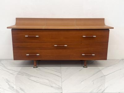  Roche Bobois Roche Bobois Leather Top Vanity Dresser Luigi Gorgoni