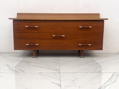  Roche Bobois Roche Bobois Leather Top Vanity Dresser Luigi Gorgoni