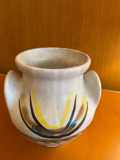  Roger Capron Ceramic Vase Soleil Vallauris south of France 1950s