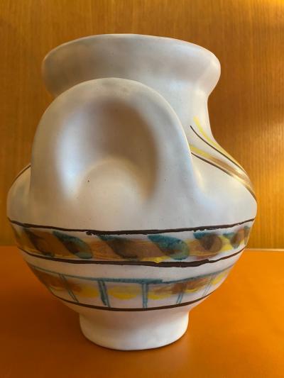  Roger Capron Ceramic Vase Soleil Vallauris south of France 1950s
