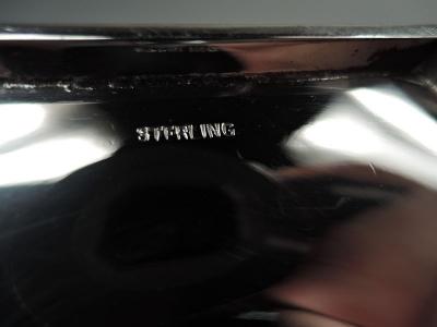  Roger Williams Silver Co Pair of American Modern Georgian Sterling Silver Candlesticks