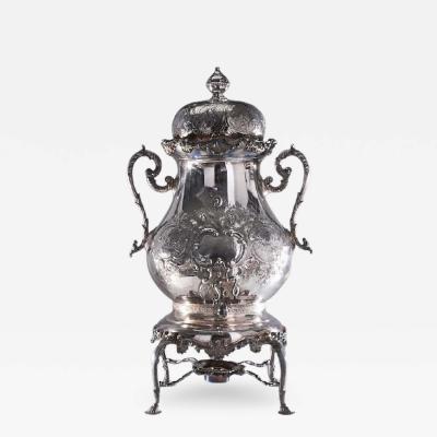  Rogers Smith Co Monumental Silver Tea Urn Samovar in Victorian Style