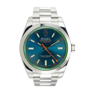  Rolex Rolex Steel Milgauss Wristwatch Ref 116400GV 2015