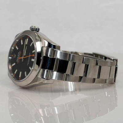  Rolex Watch Co Mens Rolex Milgauss Steel Mdl 116400 Box Papers
