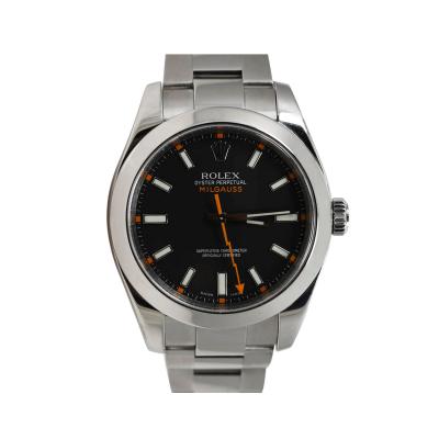  Rolex Watch Co Mens Rolex Milgauss Steel Mdl 116400 Box Papers