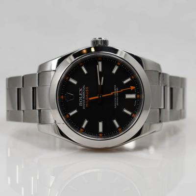  Rolex Watch Co Mens Rolex Milgauss Steel Mdl 116400 Box Papers