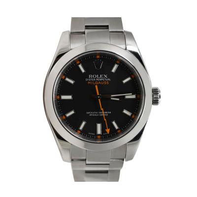  Rolex Watch Co Mens Rolex Milgauss Steel Mdl 116400 Box Papers