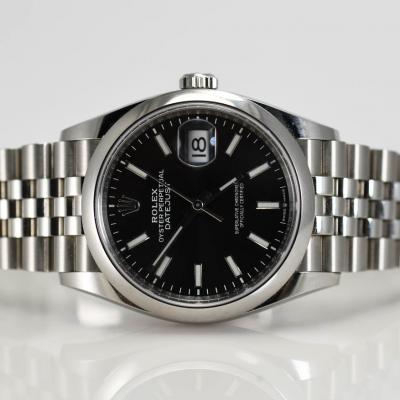  Rolex Watch Co Mens Rolex Stainless Steel Watch Oyster Datejust Wristwatch