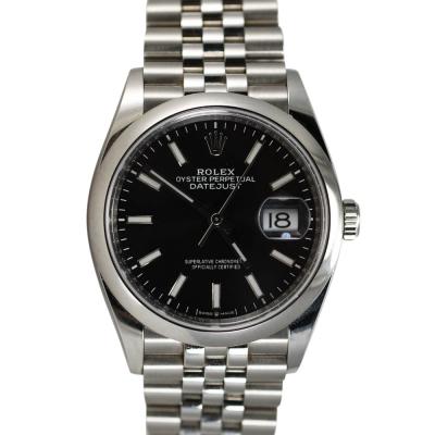  Rolex Watch Co Mens Rolex Stainless Steel Watch Oyster Datejust Wristwatch