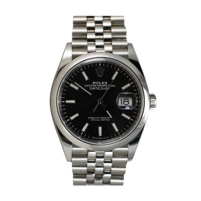  Rolex Watch Co Mens Rolex Stainless Steel Watch Oyster Datejust Wristwatch