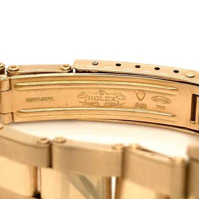  Rolex Watch Co ROLEX DATE OYSTER 18K YELLOW GOLD LADIES 26MM DIAL WATCH