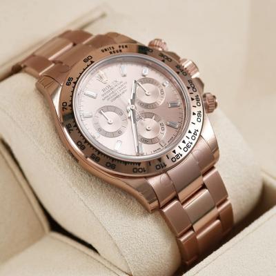  Rolex Watch Co Rolex Cosmograph Daytona 18K Rose gold MDL 116505 Factory Diamond Pink Dial