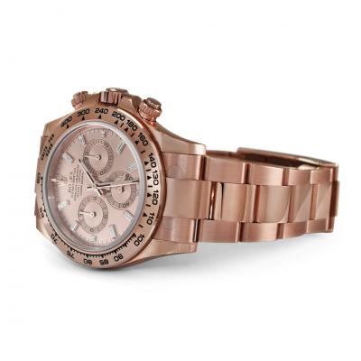  Rolex Watch Co Rolex Cosmograph Daytona 18K Rose gold MDL 116505 Factory Diamond Pink Dial