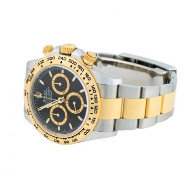  Rolex Watch Co Rolex Cosmograph Daytona 40mm 18K Yellow Gold Steel Black Dial