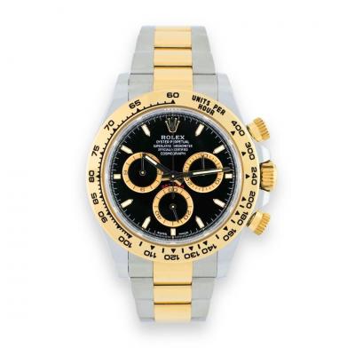  Rolex Watch Co Rolex Cosmograph Daytona 40mm 18K Yellow Gold Steel Black Dial