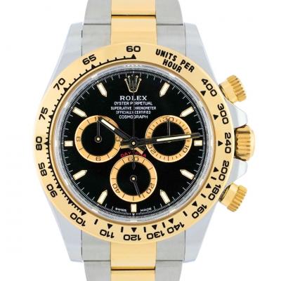  Rolex Watch Co Rolex Cosmograph Daytona 40mm 18K Yellow Gold Steel Black Dial