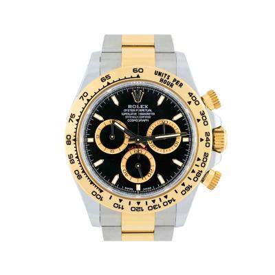  Rolex Watch Co Rolex Cosmograph Daytona 40mm 18K Yellow Gold Steel Black Dial