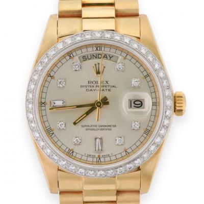  Rolex Watch Co Rolex President Day Date 18K Yellow Gold 36mm Watch