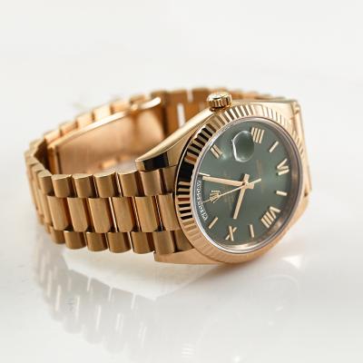  Rolex Watch Co Rolex President Green Dial 18K Rose Gold Watch 40mm