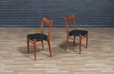  Rolf Rastad Adolf Relling Rolf Rastad Adolf Relling Bambi Teak Leather Dining Chairs