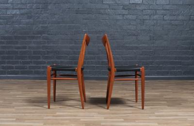  Rolf Rastad Adolf Relling Rolf Rastad Adolf Relling Bambi Teak Leather Dining Chairs
