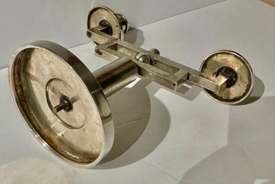  Romeo Miracoli Sterling Silver Art Deco Italian Candlestick made by Romeo Miracoli