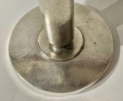  Romeo Miracoli Sterling Silver Art Deco Italian Candlestick made by Romeo Miracoli