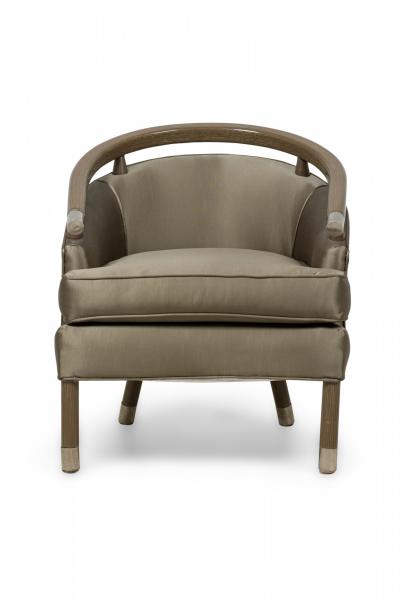  Romweber Pair of Mid Century Romweber Limed Oak Club Chairs