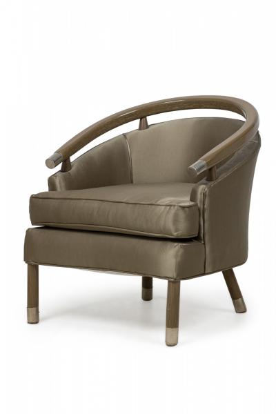  Romweber Pair of Mid Century Romweber Limed Oak Club Chairs