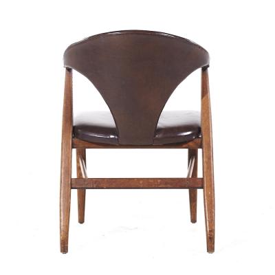  Romweber Romweber Mid Century Walnut Dining Chairs Set of 6