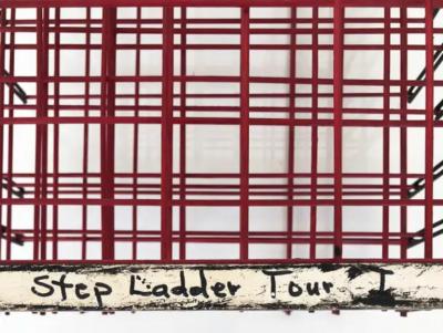  Ronald Brown Ronald Brown Modernist 3 Dimensional Wall Sculpture Step Ladder Tour I 