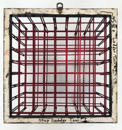  Ronald Brown Ronald Brown Modernist 3 Dimensional Wall Sculpture Step Ladder Tour I 