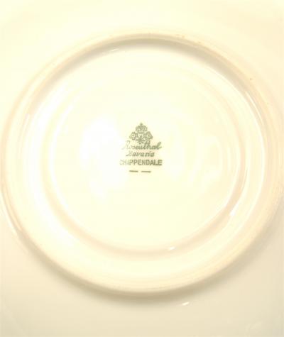  Rosenthal 22 Piece Bavarian White Porcelain Chippendale Tea Set