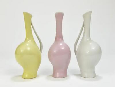  Rosenthal 3 Rosenthal Luise Midcentury Porcelain Pastel Vases Fritz Heidenreich German